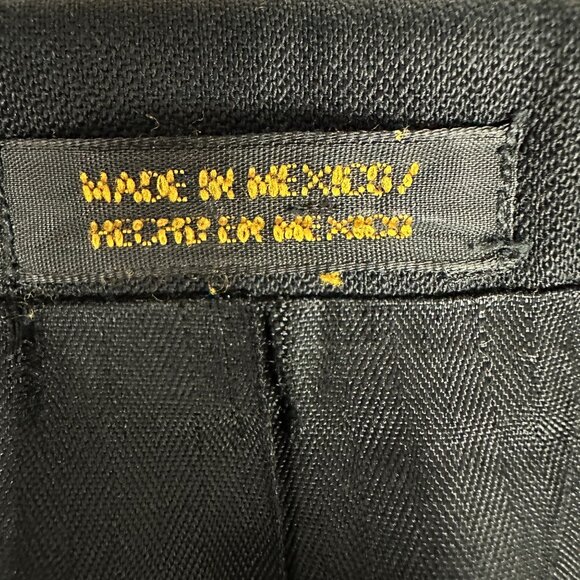 Stafford 46L Black Suit Jacket Two Button Classic Fit Mens 100% Wool - Picture 5 of 8